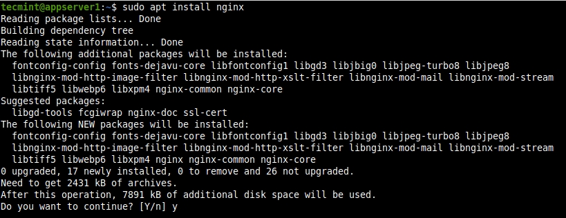 Install Nginx on Ubuntu 20.04